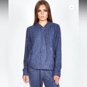 Michael Lauren Blue Hoodie, NWT, Size Large